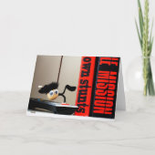 Grappige close up van 'Mission Impossible' Fubby Bedankkaart (Voorkant)