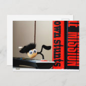 Grappige close up van 'Mission Impossible' Fubby Briefkaart (Voorkant / Achterkant)