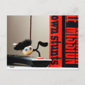 Grappige close up van 'Mission Impossible' Fubby Briefkaart (Voorkant)