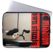 Grappige close up van 'Mission Impossible' Fubby Laptop Sleeve (Voorkant)