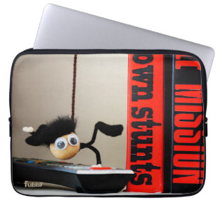 Grappige close up van 'Mission Impossible' Fubby Laptop Sleeve
