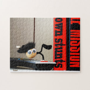 Grappige close up van 'Mission Impossible' Fubby Legpuzzel