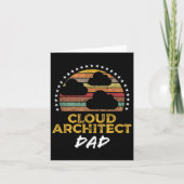 Grappige Cloud Architect Dad, Data Center Tech Quo Kaart (Voorkant)