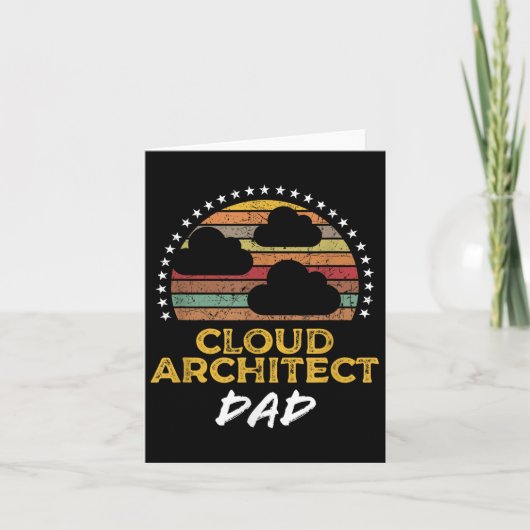 Grappige Cloud Architect Dad, Data Center Tech Quo Kaart (Voorkant)