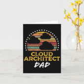 Grappige Cloud Architect Dad, Data Center Tech Quo Kaart (Gele Bloem)