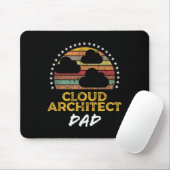 Grappige Cloud Architect Dad, Data Center Tech Quo Muismat (Met muis)