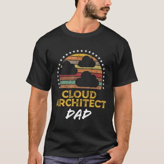 Grappige Cloud Architect Dad, Data Center Tech Quo T-shirt (Voorkant)