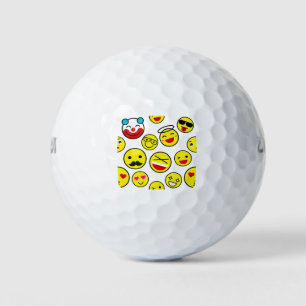 grappige clown emojis golfballen