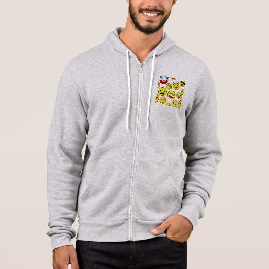 grappige clown emojis hoodie (Voorkant)