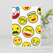 grappige clown emojis kaart (Staand voorkant)