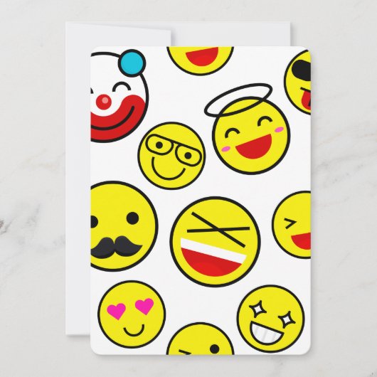grappige clown emojis kaart (Voorkant)