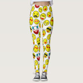 grappige clown emojis leggings (Voorkant)