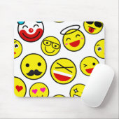 grappige clown-emoji's muismat (Met muis)