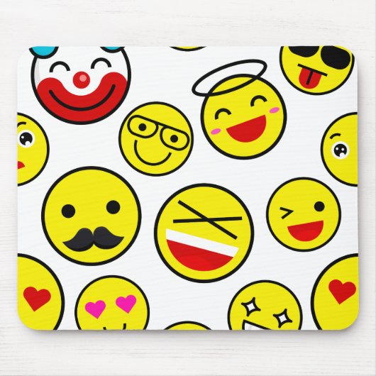 grappige clown-emoji's muismat (Voorkant)
