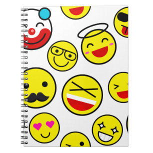 grappige clown emojis notitieboek