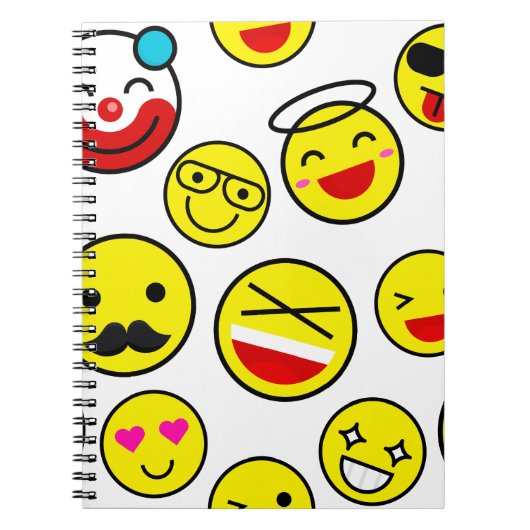 grappige clown emojis notitieboek (Voorkant)