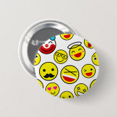 grappige clown emojis ronde button 5,7 cm (Voorkant /achterkant)
