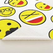 grappige clown emojis sherpa deken (3/4)