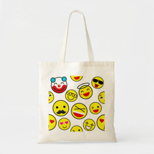 grappige clown emojis tote bag