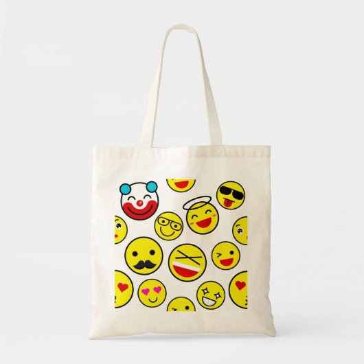 grappige clown emojis tote bag (Voorkant)