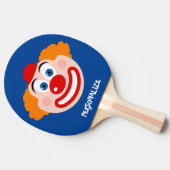 Grappige clown gezicht ping pong paddle voor tafel tafeltennisbatje (Zijkant)
