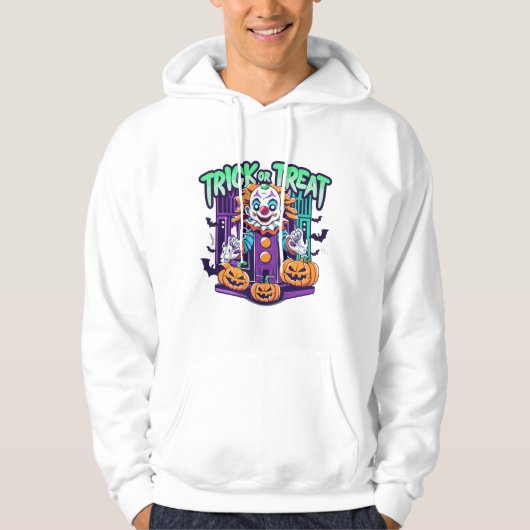 Grappige Clown Halloween Hoodie (Voorkant)