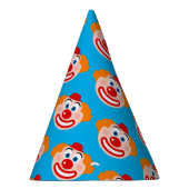 Grappige clown kind verjaardagsfeestje papier kege feesthoedjes (Rechts)