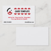 Grappige clown logo's visitekaartje (Voorkant / Achterkant)