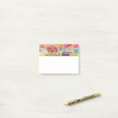 Grappige clown met ballonnen post-it® notes (Op bureau)