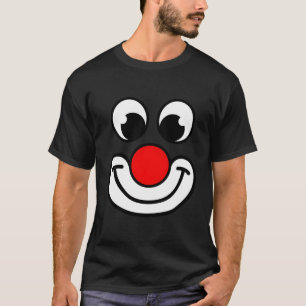 Grappige clown met clown neus ik clown kostuum vin t-shirt