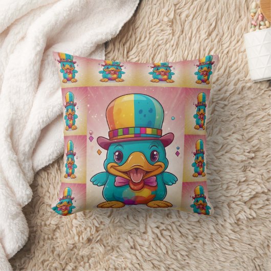 Grappige clown platypus print kussen (Deken)