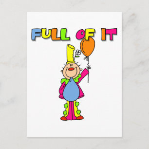 Grappige Clown T-shirts en Cadeaus Briefkaart