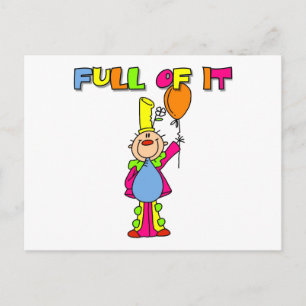 Grappige Clown T-shirts en Cadeaus Briefkaart