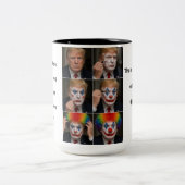Grappige clown Trump mok (Center)