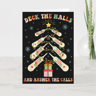 Grappige Cna Verpleegster Kerst Medisch Kerstbomen Kaart