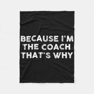 Grappige Coach Sporten Voetbal Basketbal Voetbal H Fleece Deken