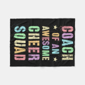 Grappige Coach Van Een Geweldige Cheer Squad Train Fleece Deken (Voorkant (Horizontaal))