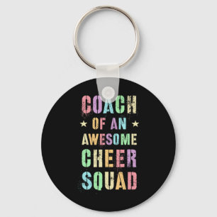 Grappige Coach Van Een Geweldige Cheer Squad Train Sleutelhanger
