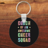 Grappige Coach Van Een Geweldige Cheer Squad Train Sleutelhanger (Voorkant)