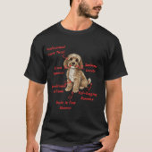 Grappige Cockapoo Anatomie - Unieke Valentijnsdag T-shirt (Voorkant)