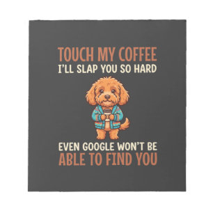 Grappige Cockapoo Coffeeliefhebber Notitieblok