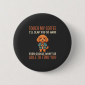 Grappige Cockapoo Coffeeliefhebber Ronde Button 5,7 Cm (Voorkant)