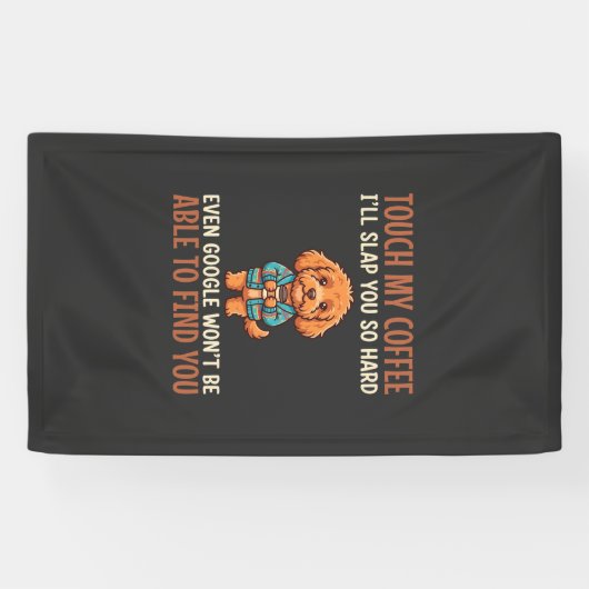 Grappige Cockapoo Coffie Liefhebber Spandoek (Horizontaal)