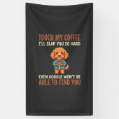 Grappige Cockapoo Coffie Liefhebber Spandoek (Verticaal)