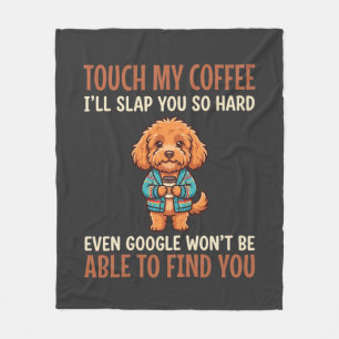 Grappige Cockapoo Coffieliefhebber Fleece Deken