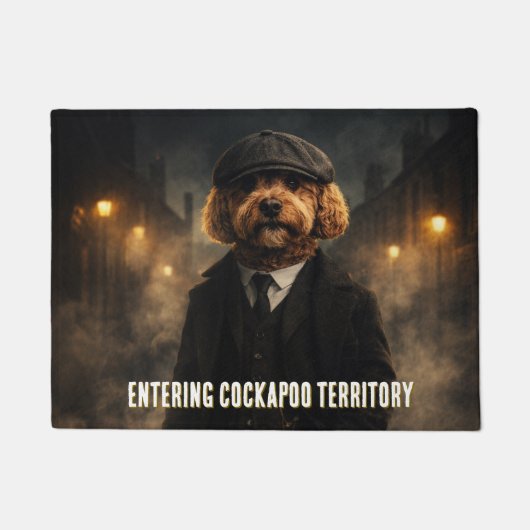 Grappige Cockapoo deurmat hond deur mat cadeau (Voorkant)