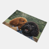 Grappige Cockapoo deurmat Hondenliefhebber Welkomm (Schuin)