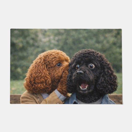 Grappige Cockapoo deurmat Hondenliefhebber Welkomm (Voorkant)