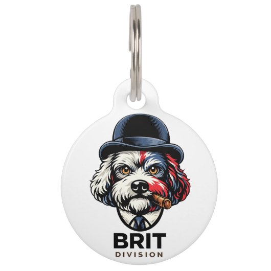 Grappige Cockapoo Hondenpenning | Britse Heer Hond Huisdierpenning (Voorkant)