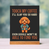 Grappige Cockapoo koffieliefhebber Acryl Bord (Neutraal)